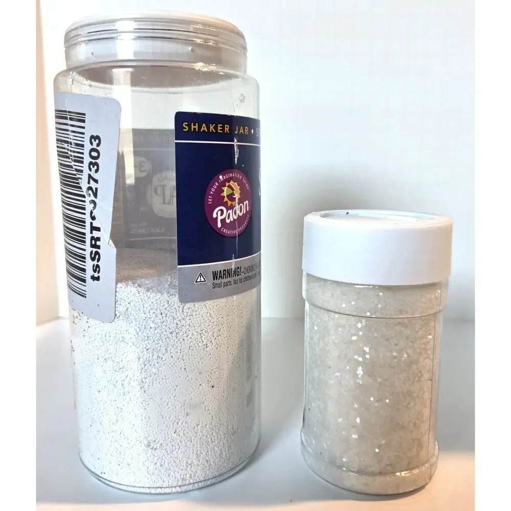 Glitter Lot White Clear Diamond Sparkle Craft Art DIY Resin Cheer Scrapbooking